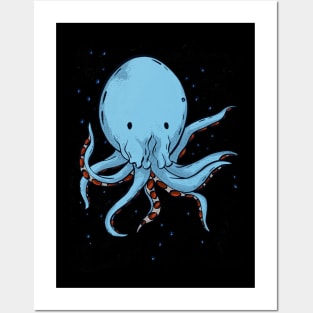 Octopus Vintage Retro Octopus Sea Creatures Posters and Art